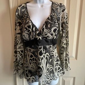 6 degrees blouse size Large